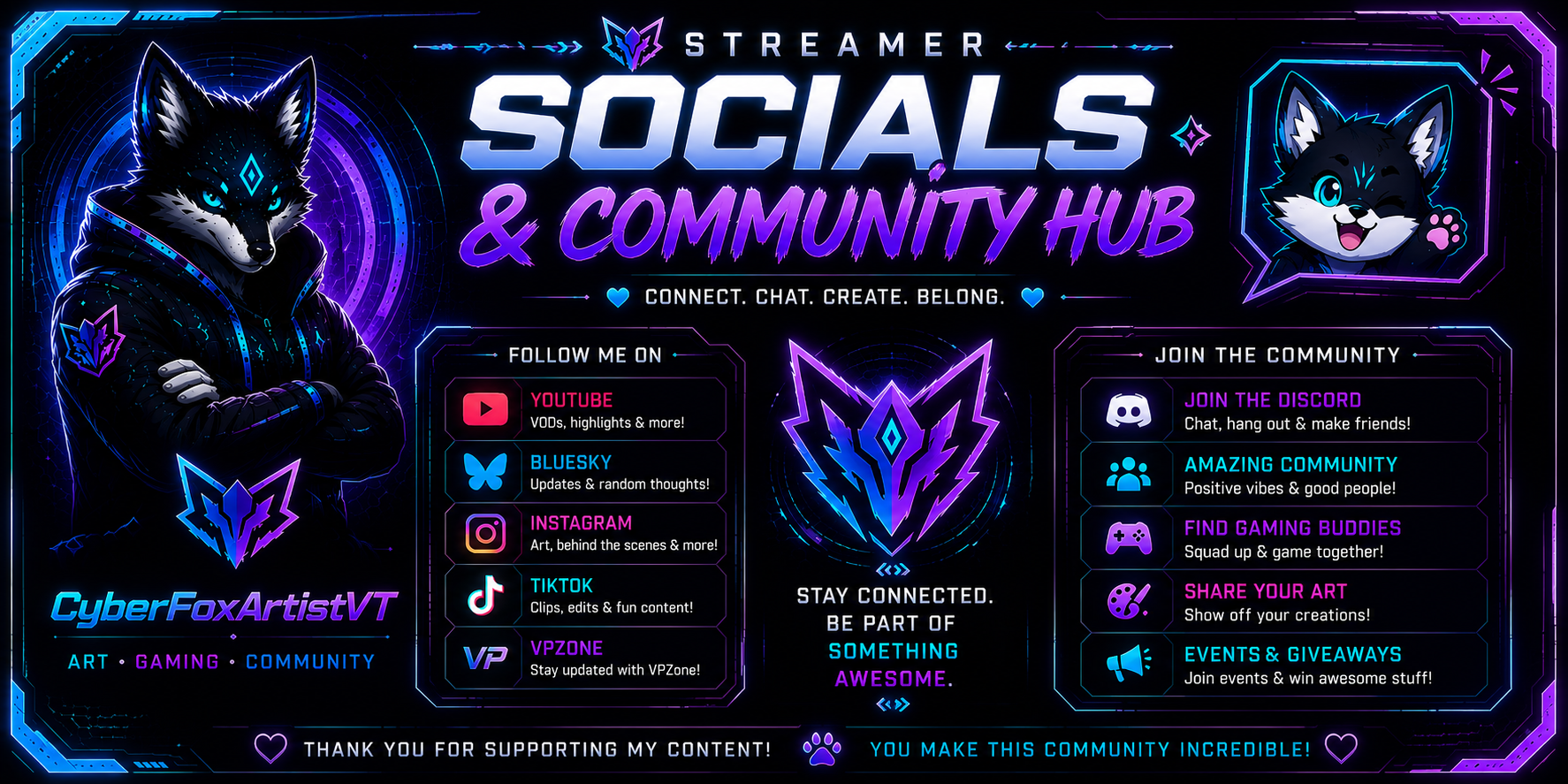 Socials stay connected
