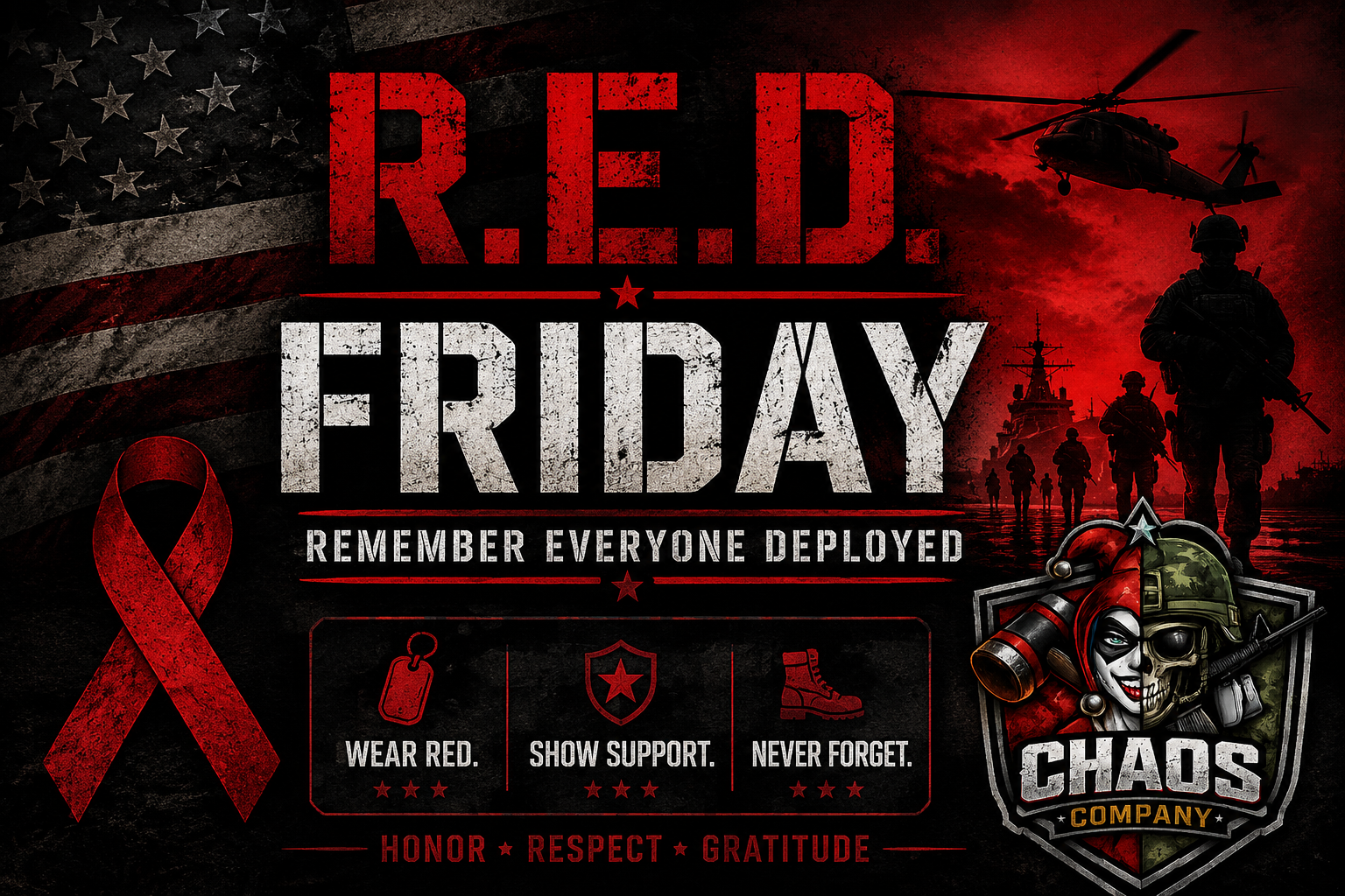 🔴 R.E.D. FRIDAY | REMEMBER EVERYONE DEPLOYED